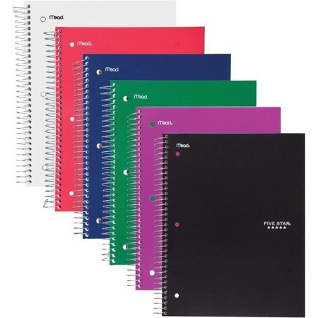 FIVE STAR Five Star MEA05204 8 x 10.5 in. 3-Subject Wirebound Notebook - Assorted MEA05204